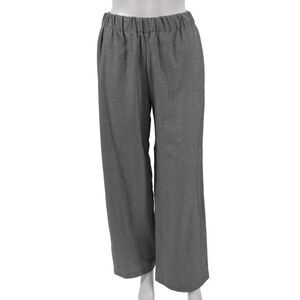 Muze Womens Dress Pants Gray Plaid Polyester Blend Pull On Size S